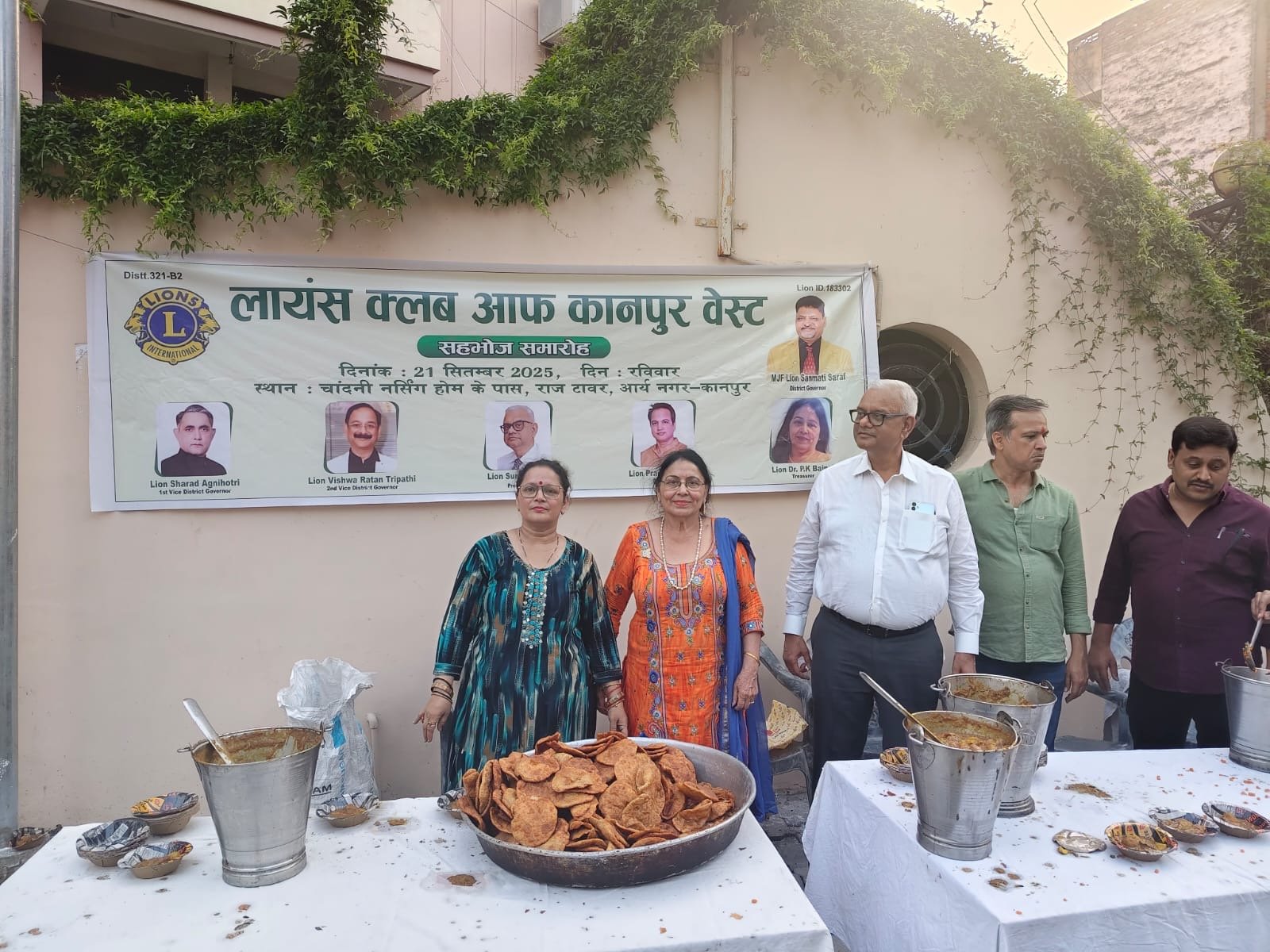 Food Donation-Lions Club Kanpur West