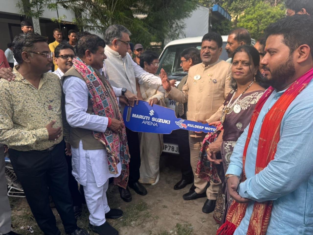 Service activity -school van and fan distribution -Lions Club Kanpur Aastha