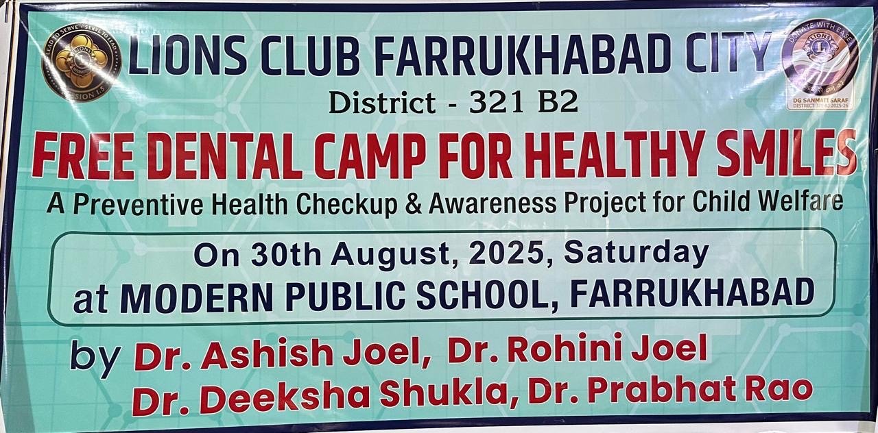 Dental CheckUp-Lions Club Farrukabad City